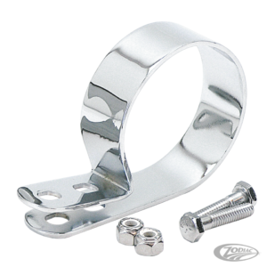 Staffa terminale a P cromata da 2 1/2"