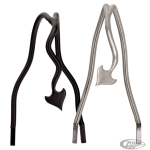 SISSY BARS 666 STYLE DEVILS TAIL 14" LUCIDATO SPORTSTER & DYNA
