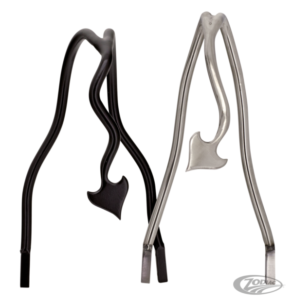 SISSY BARS 666 STYLE DEVILS TAIL 14" LUCIDATO PER SOFTAIL & TOURING
