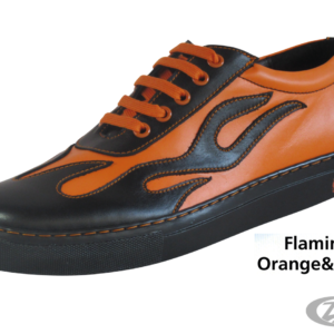 SCARPE OLD SCHOOL Flaming Orange & Black