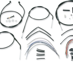 Kit tubo/cavo manubrio completo in vinile per manubri Ape Hanger 97-03XL 16"