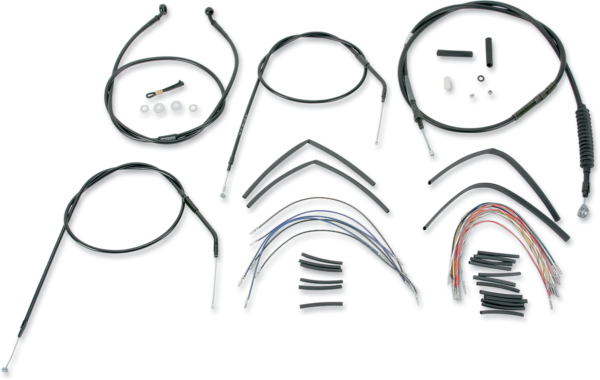 Kit tubo/cavo manubrio completo in vinile per manubri Ape Hanger 97-03XL 16"