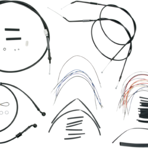 Kit tubo/cavo manubrio completo in vinile per manubri Ape Hanger 07-13 XL 16"